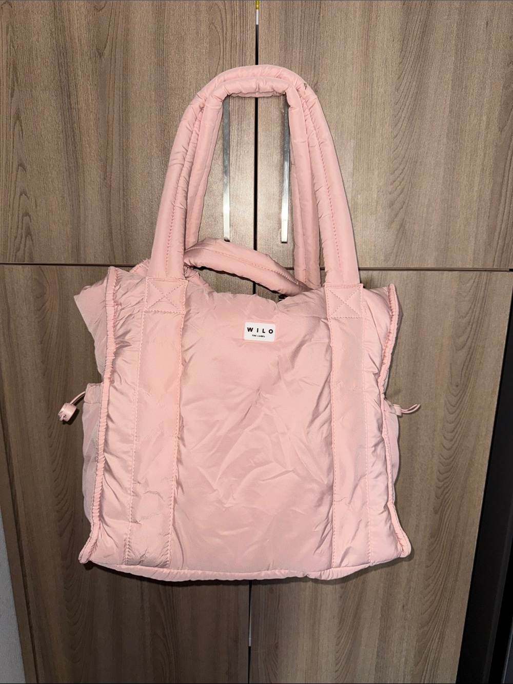 Wilo Blush Quilted Puffer Tote